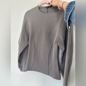 Zara NWT Gray Sweatshirt for Women